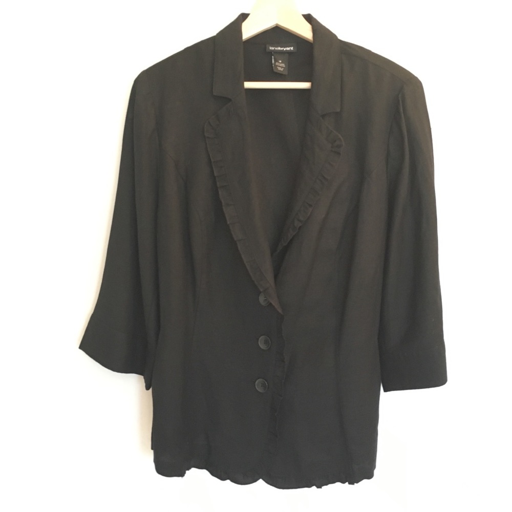 Lane Bryant Casual Black Blazer | 18